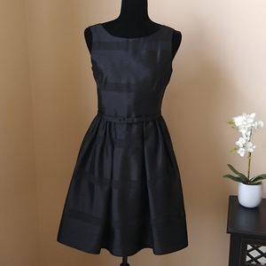 TAYLOR Black Taffeta Dress